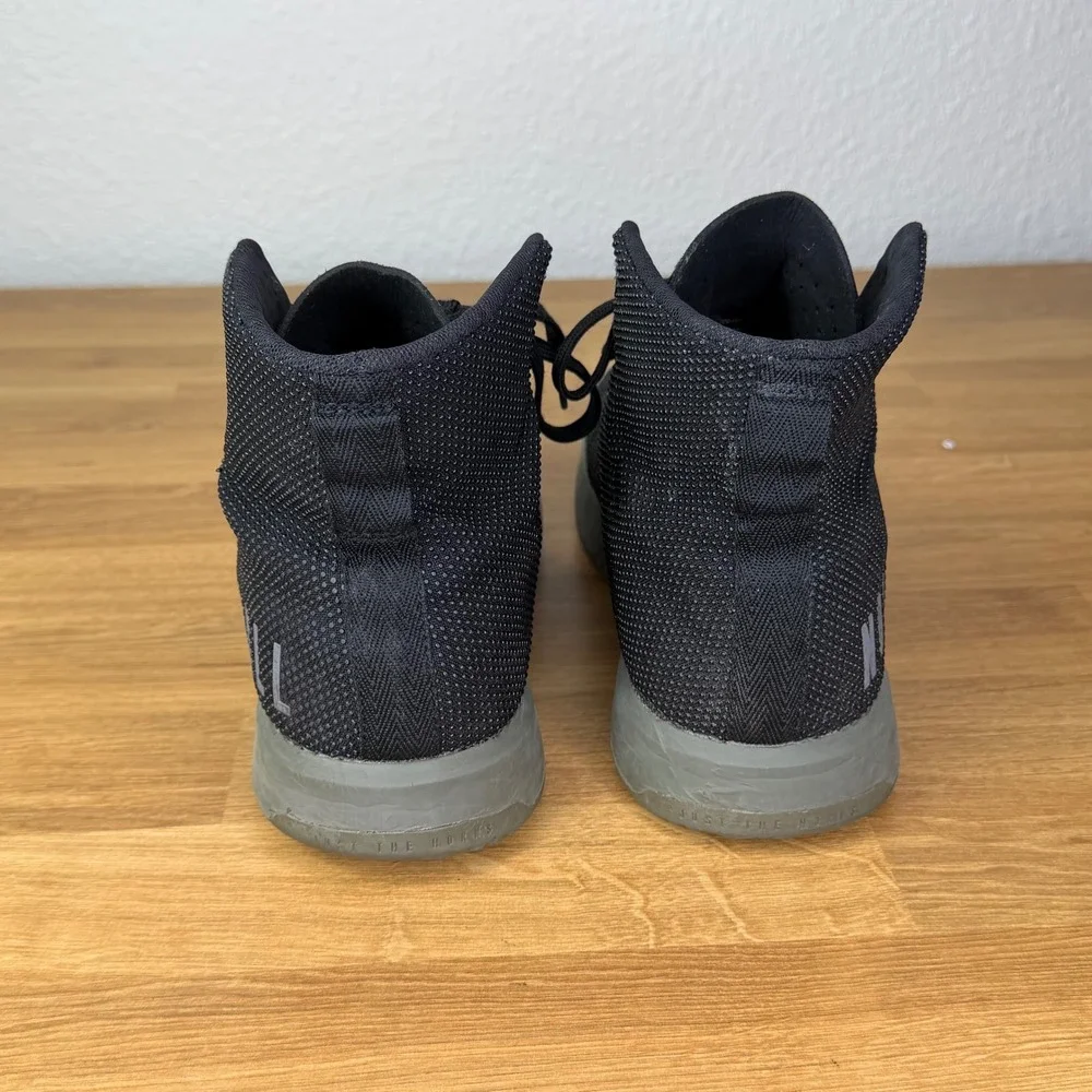 NOBULL High-Top Trainer‎ Black Gum Training Shoes Size 8
